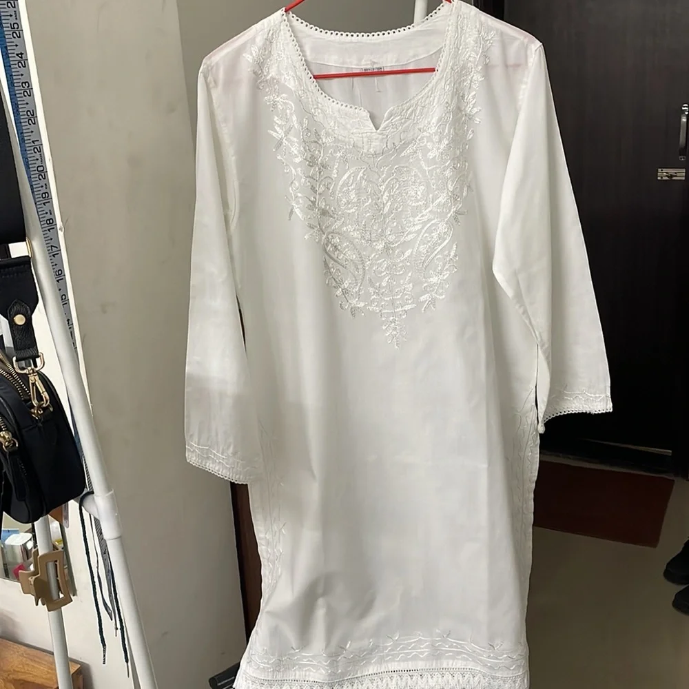 Lucknowi kurta | 100% cotton - Picture 3 of 10